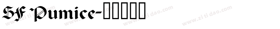 SF Pumice字体转换